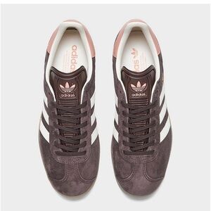 Adidas gazelle brown and pink